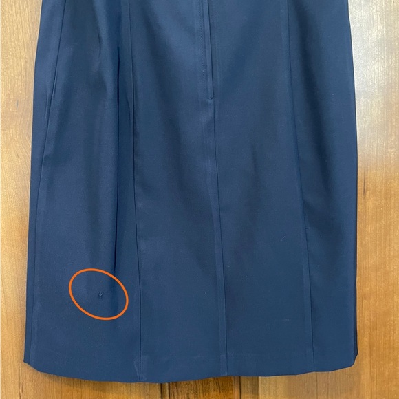 Vintage 1980s Dawn Joy 2 Piece Set Knee Length Navy Blue Size Medium - Picture 9 of 13